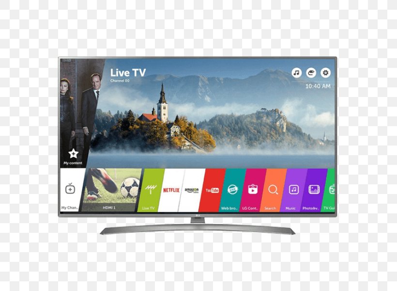 LG UJ670V 4K Resolution Ultra-high-definition Television LED-backlit LCD, PNG, 600x600px, 4k Resolution, Advertising, Banner, Brand, Computer Monitor Download Free