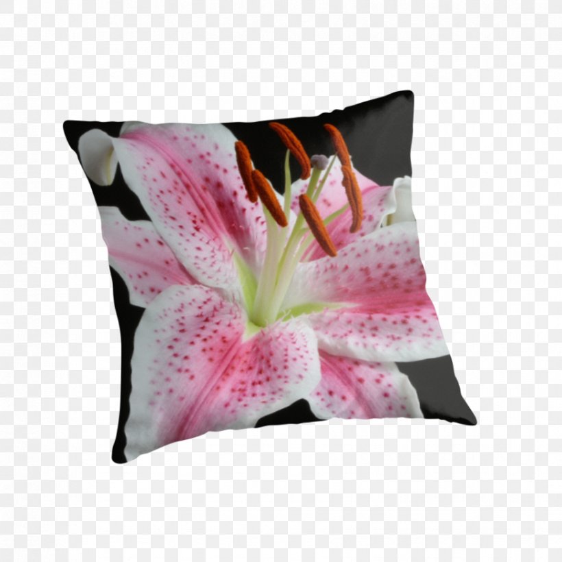 Throw Pillows Cushion Lily 'Stargazer' Lilium, PNG, 875x875px, Pillow, Cushion, Flower, Flowering Plant, Lilium Download Free