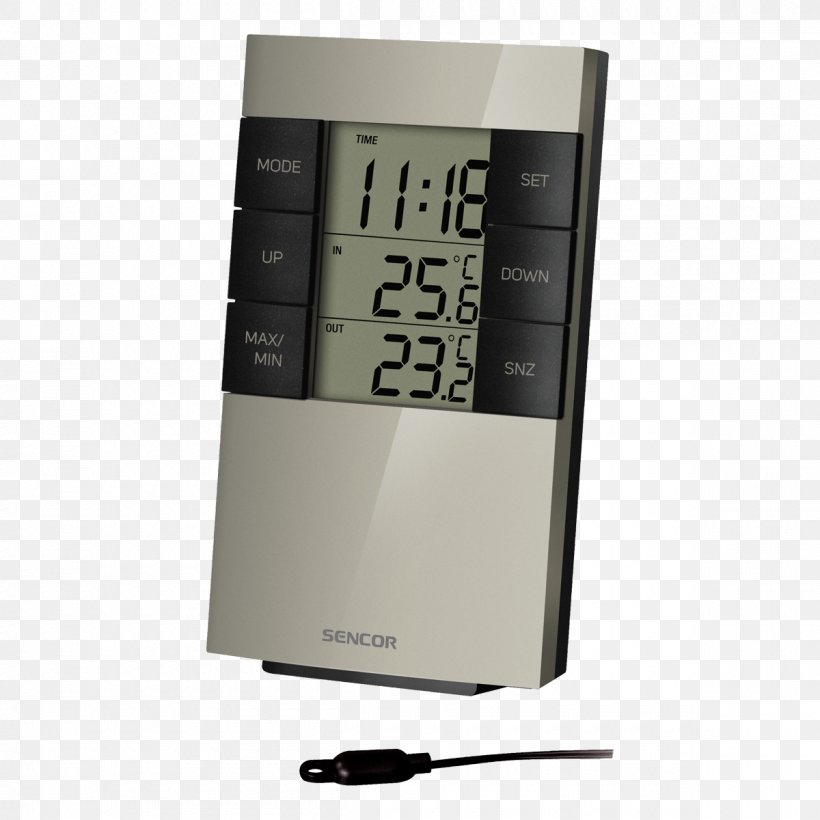 Weather Station Thermometer Sensor Meteorology Temperature, PNG, 1200x1200px, Weather Station, Alarm Clock, Alarm Clocks, Celsius, Hardware Download Free