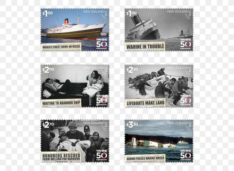 TEV Wahine Barrett Reef Ship Postage Stamps Cook Strait, PNG, 600x600px, Ship, Boat, Brand, Hobby, Katastrofa Morska Download Free