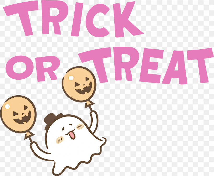 TRICK OR TREAT Halloween, PNG, 3000x2469px, Trick Or Treat, Behavior, Cartoon, Geometry, Halloween Download Free