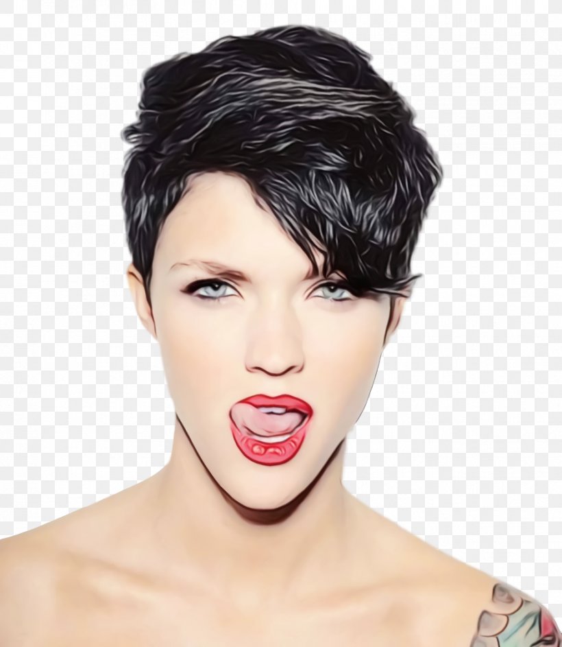 Mouth Cartoon, PNG, 932x1072px, Black Hair, Bangs, Beauty, Black, Bob Cut Download Free