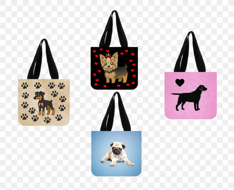 Tote Bag T-shirt Yorkshire Terrier Handbag, PNG, 1024x832px, Tote Bag, Bag, Brand, Canvas, Choker Download Free