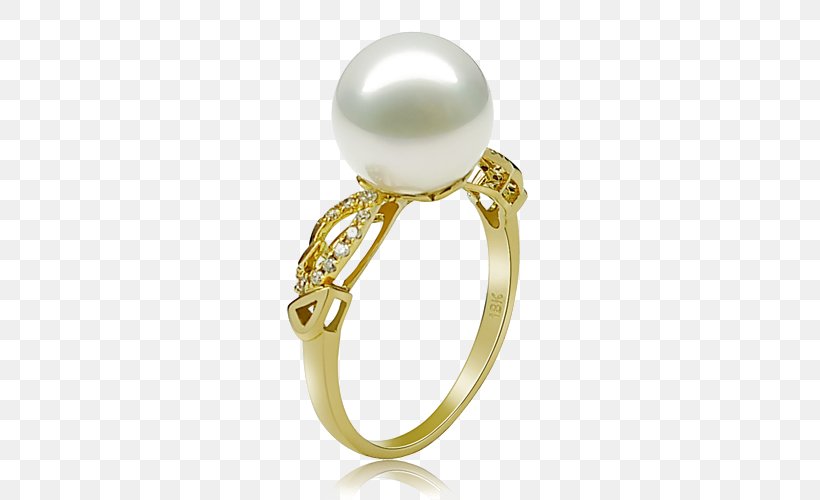 Pearl Ring K. Mikimoto & Co. Diamond, PNG, 500x500px, Pearl, Akoya Pearl Oyster, Body Jewelry, Diamond, Fashion Accessory Download Free