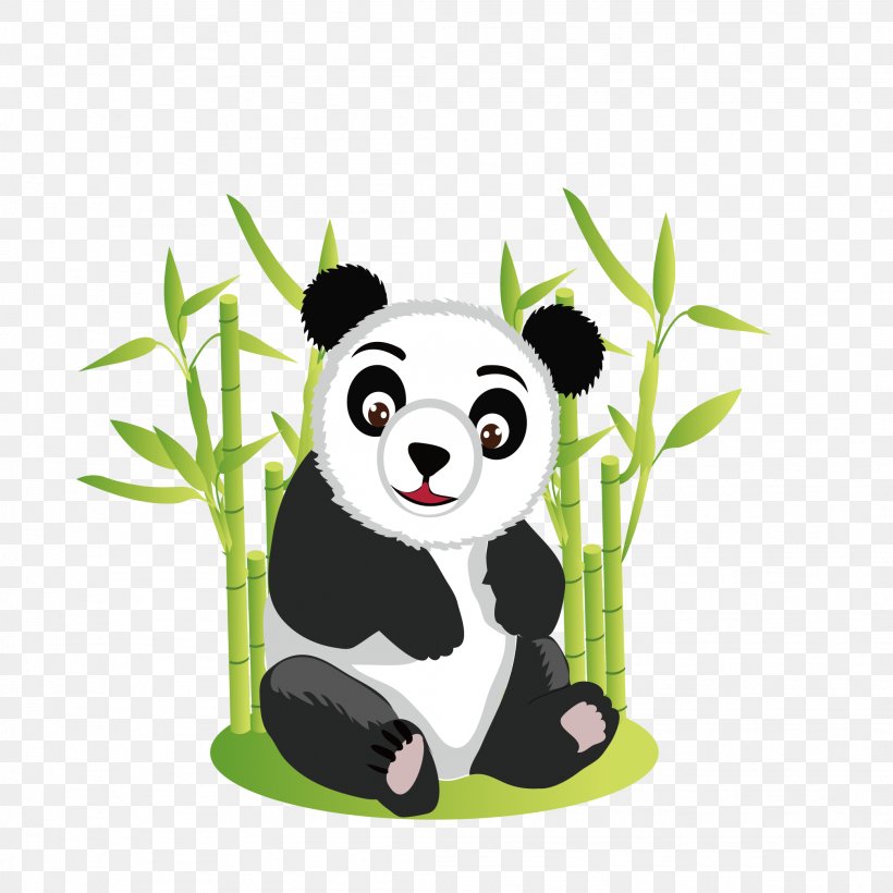 Giant Panda Red Panda Bear Clip Art, PNG, 2084x2084px, Giant Panda, Bamboo, Bear, Carnivoran, Cartoon Download Free