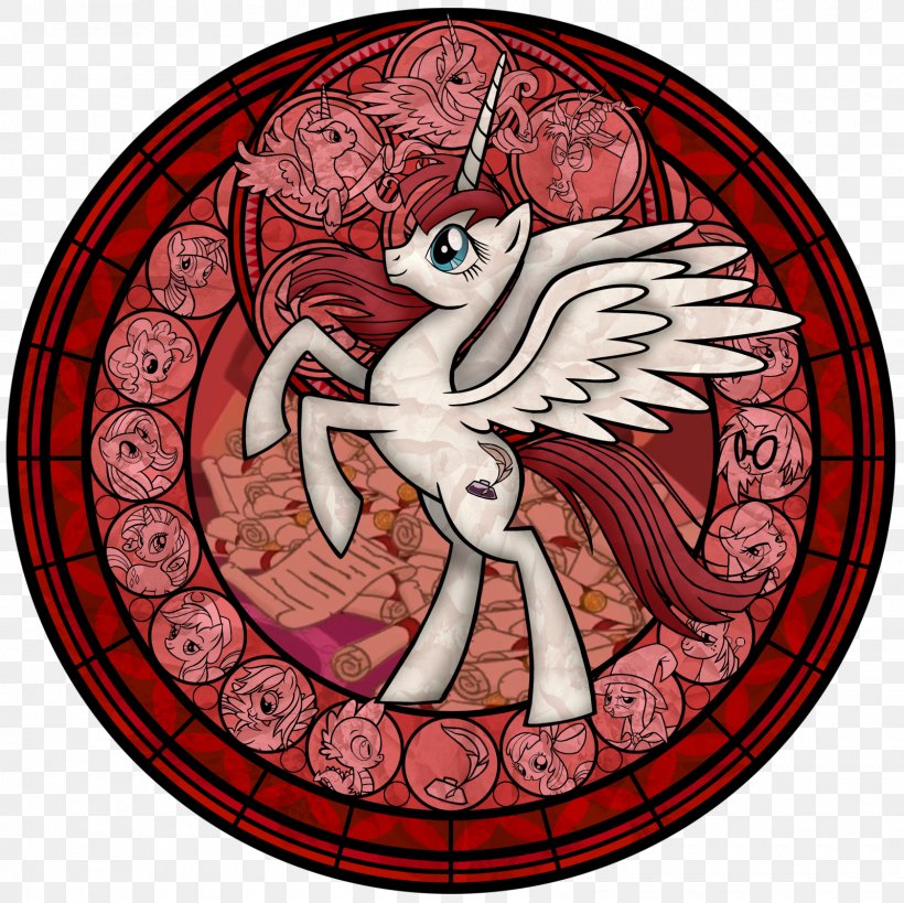 Pony Rainbow Dash Pinkie Pie Stained Glass Art, PNG, 1600x1600px, Watercolor, Cartoon, Flower, Frame, Heart Download Free