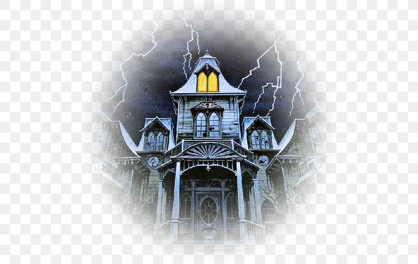 Spooky Haunted Houses Ghost The Haunted Mansion, PNG, 500x518px, Haunted House, Animation, Building, Ghost, Ghost Hunting Download Free