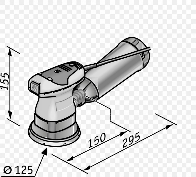 Random Orbital Sander Tool Flex-Elektrowerkzeuge Machine, PNG, 1000x903px, Sander, Auto Part, Black And White, Cylinder, Drawing Download Free