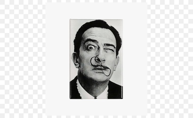 Salvador Dali Dali's Mustache Surrealism Photography Painting, PNG, 500x500px, Salvador Dali, Art, Artist, Black And White, Chin Download Free