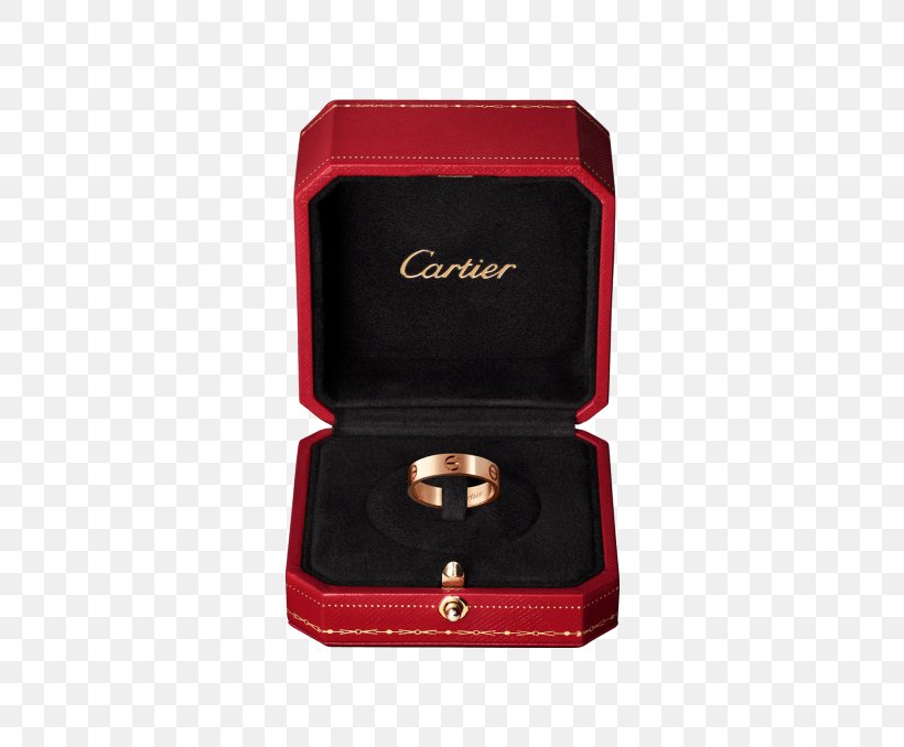 cartier ring in box