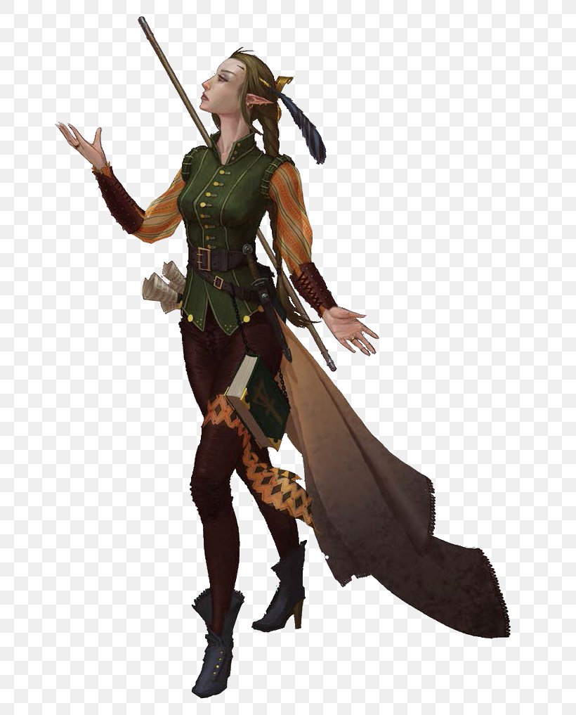 D20 System Dungeons & Dragons Pathfinder Roleplaying Game Bard Elf, PNG, 670x1017px, D20 System, Action Figure, Bard, Cleric, Costume Download Free