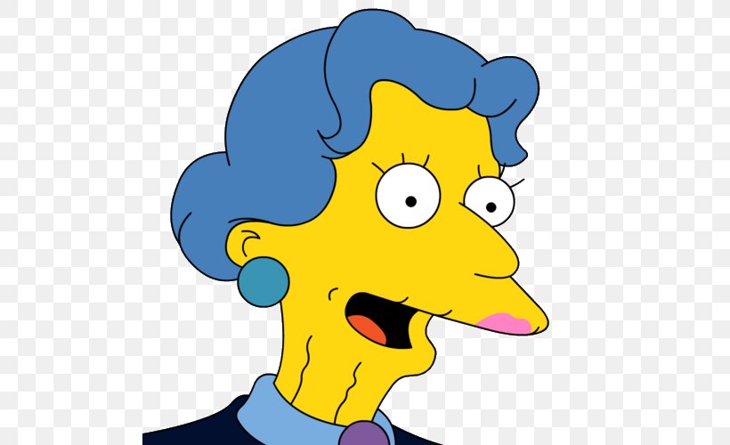 Mary Bailey Mr. Burns Homer Simpson Professor Frink The Simpsons: Virtual Springfield, PNG, 500x500px, Mr Burns, Area, Art, Artwork, Bart Simpson Download Free