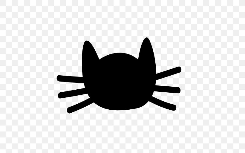 Cat Kitten Silhouette Clip Art, PNG, 512x512px, Cat, Black, Black And White, Black Cat, Drawing Download Free