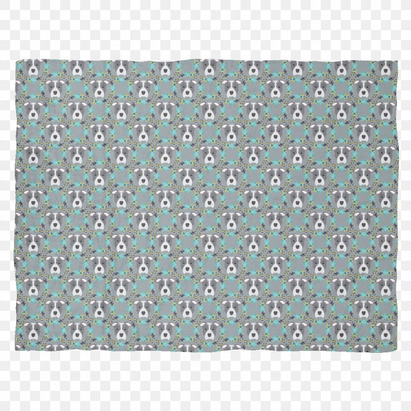 Pit Bull Blanket Rectangle Green, PNG, 1024x1024px, Pit Bull, Aqua, Blanket, Bull, Green Download Free