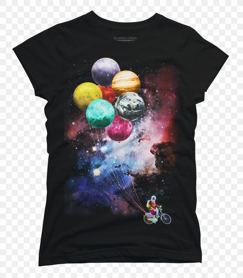 Printed T-shirt Sleeveless Shirt Design By Humans, PNG, 2100x2400px, Tshirt, Astronaut, Courier, Design By Humans, Merchandising Download Free
