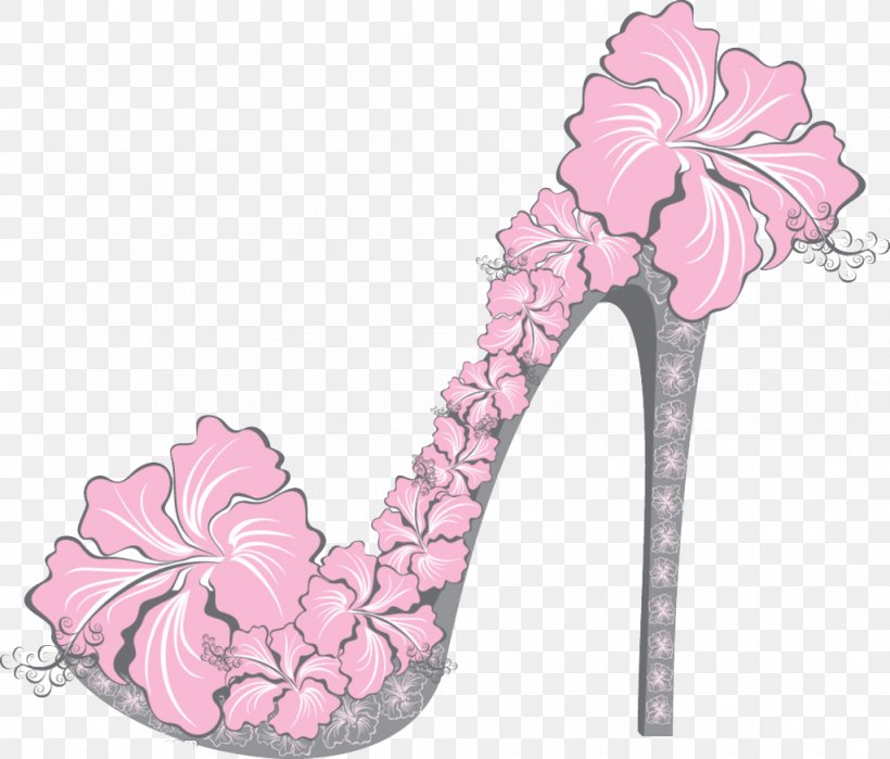 Shoe High-heeled Footwear Fashion, PNG, 1024x873px, Shoe, Drawing, Fashion, Fashion Illustration, Flower Download Free