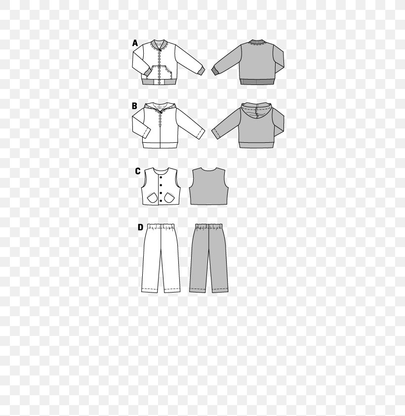 Tracksuit Burda Style Simplicity Pattern Fashion Pattern, PNG, 595x842px, Tracksuit, Area, Arm, Black And White, Brand Download Free