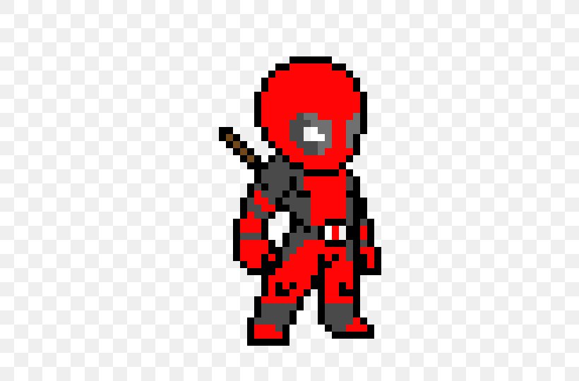 Deadpool Spider-Man Venom Pixel Art Drawing, PNG, 500x540px, Deadpool, Area, Art, Brand, Character Download Free