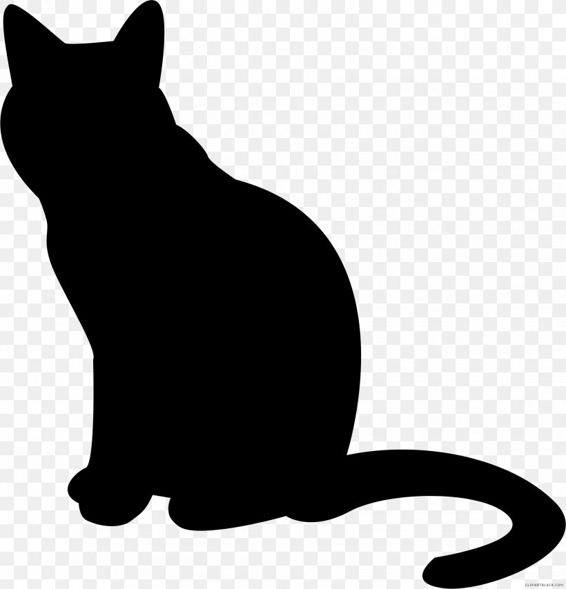 Black Cat Silhouette Clip Art, PNG, 1853x1931px, Cat, Black, Black And White, Black Cat, Carnivoran Download Free