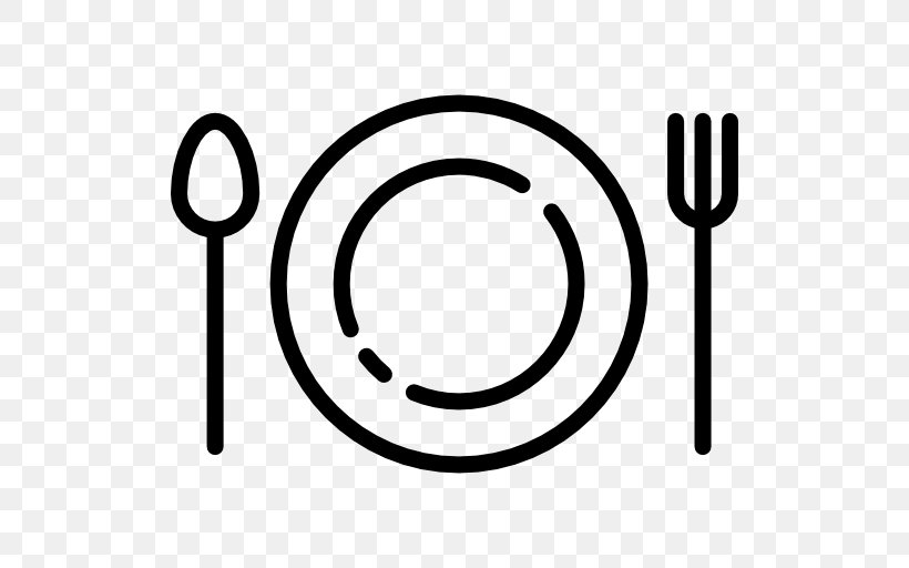 Cutlery Dish Clip Art, PNG, 512x512px, Cutlery, Area, Black And White, Dish, Food Download Free