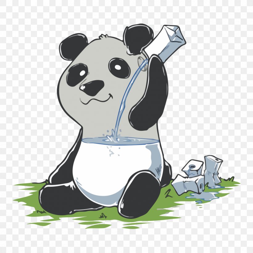Giant Panda T-shirt Bear IPanda, PNG, 1000x1000px, Giant Panda, Animal, Bear, Carnivoran, Cartoon Download Free