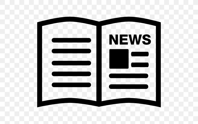 News Media Journalism Clip Art, PNG, 512x512px, News Media, Area, Black And White, Brand, Icon Design Download Free