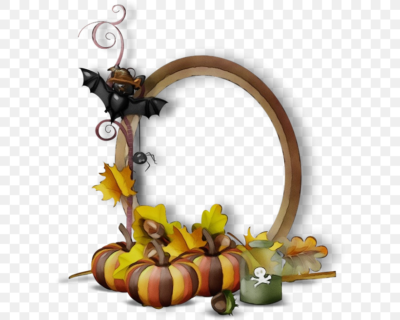 Picture Frame, PNG, 600x656px, Watercolor, Gourd, Gourdm, Halloween, Halloween Ii Download Free