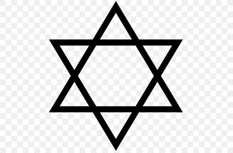 Star Of David Judaism Jewish People Symbol, PNG, 540x540px, Star Of David, Area, Black, Black And White, Culture Download Free