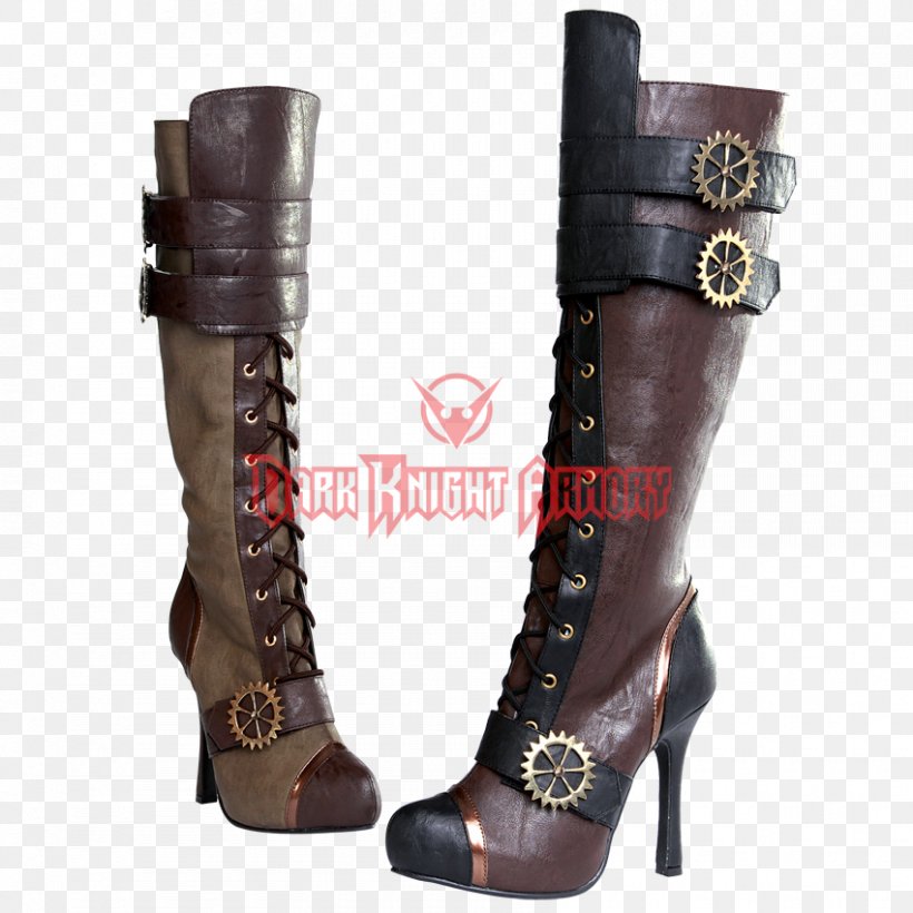 Steampunk Fashion Knee-high Boot Shoe, PNG, 850x850px, Steampunk, Ballet Flat, Boot, Clothing, Clothing Accessories Download Free