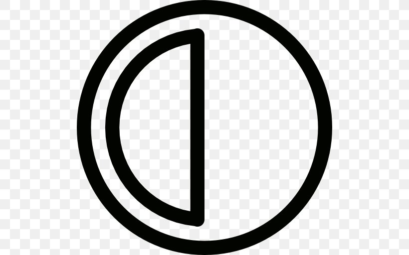 Contrast Symbol, PNG, 512x512px, Contrast, Area, Black And White, Brand, Brightness Download Free