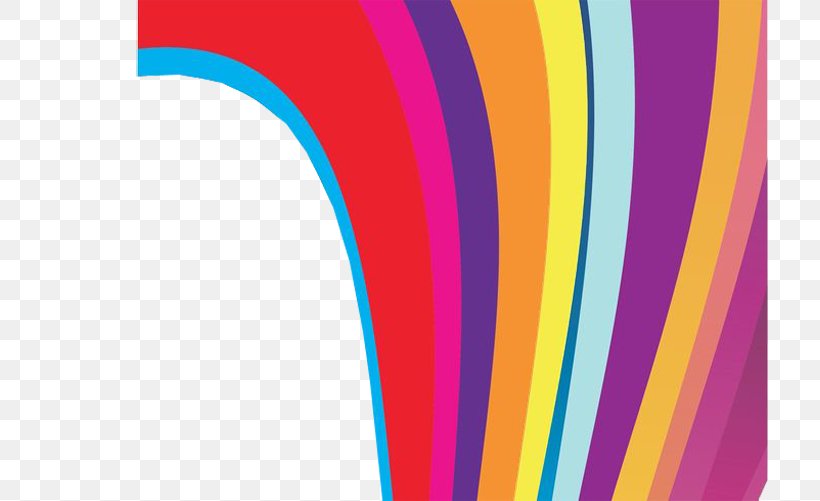 Line Rainbow Graphic Design, PNG, 716x501px, Rainbow, Color, Computer Graphics, Magenta, Orange Download Free