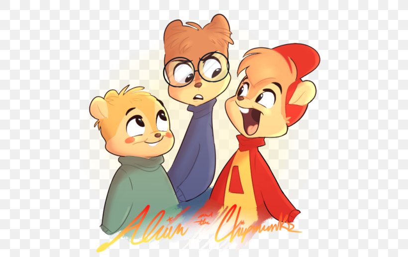 Alvin And The Chipmunks Simon Fan Art The Chipettes, PNG, 500x516px, Watercolor, Cartoon, Flower, Frame, Heart Download Free