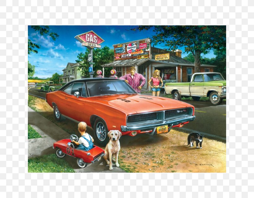 Jigsaw Puzzles Car United States Painting, PNG, 640x640px, Jigsaw Puzzles, Art, Automotive Exterior, Car, Classic Car Download Free