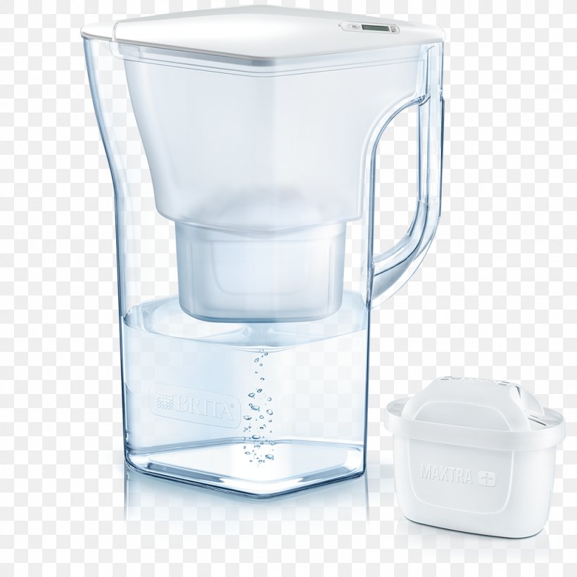 Water Filter Brita GmbH Carafe Filtrante Jug, PNG, 1024x1024px, Water Filter, Blender, Brita Gmbh, Carafe, Carafe Filtrante Download Free