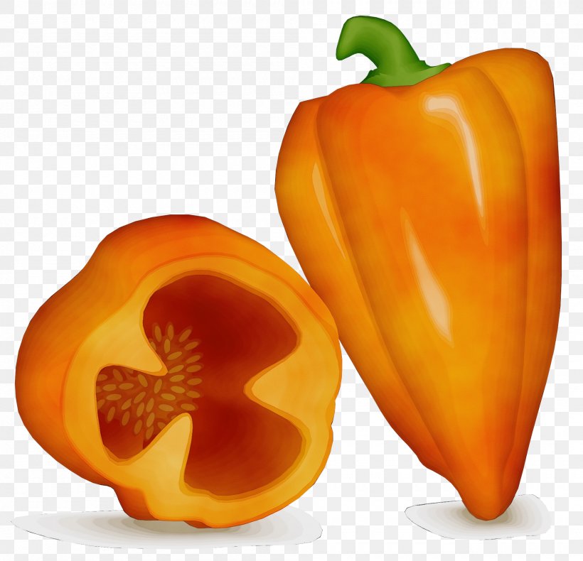 Orange, PNG, 2000x1927px, Watercolor, Bell Pepper, Capsicum, Food, Natural Foods Download Free