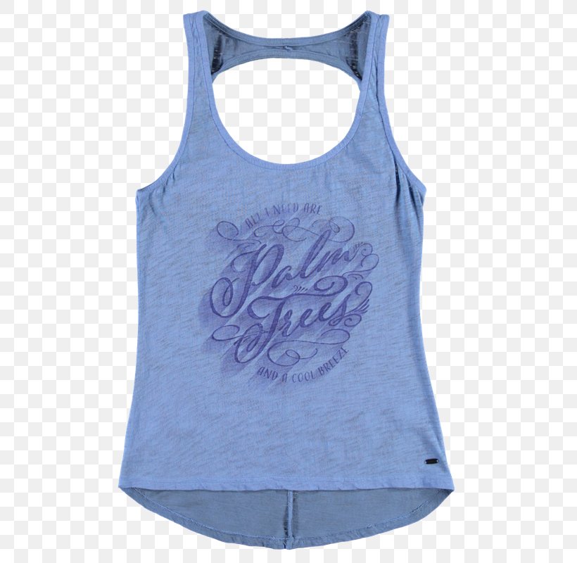 T-shirt Gilets Sleeveless Shirt Top, PNG, 800x800px, Tshirt, Active Tank, Blue, Electric Blue, Female Download Free
