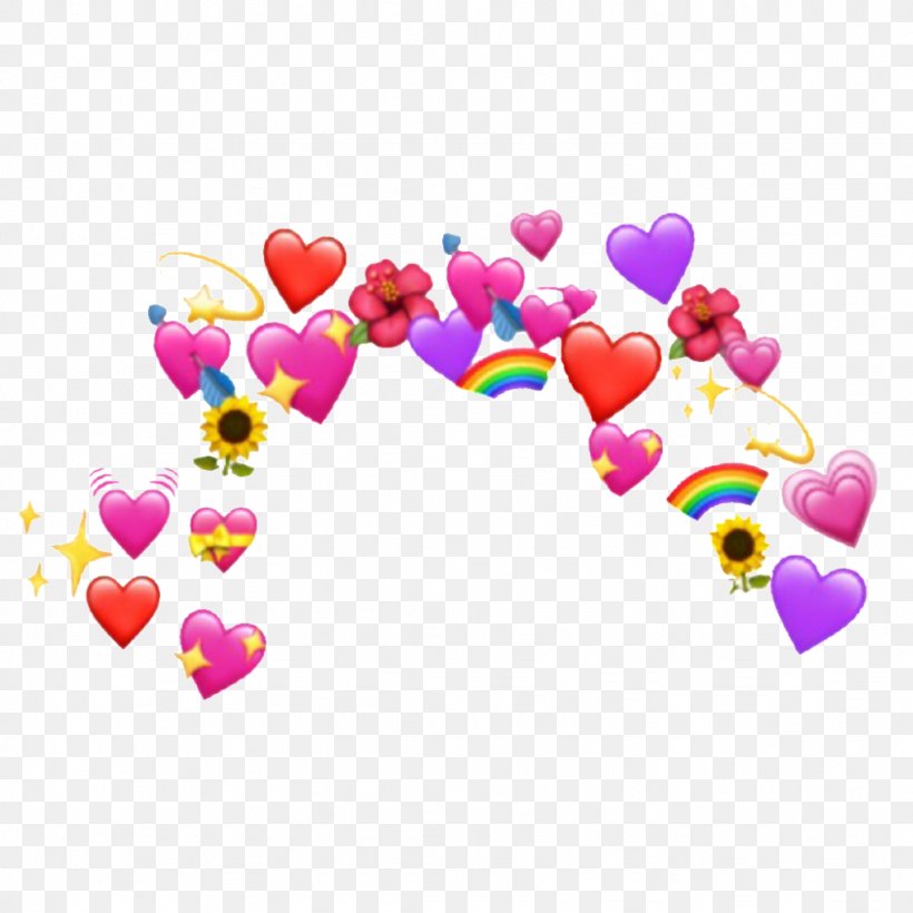 Emoji Heart Sticker Image, PNG, 1024x1024px, Emoji, Balloon, Emoji Domain, Heart, Magenta Download Free