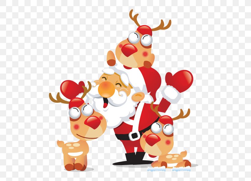 Santa Claus Reindeer Christmas, PNG, 622x591px, Santa Claus, Cartoon, Christmas, Christmas Decoration, Christmas Ornament Download Free