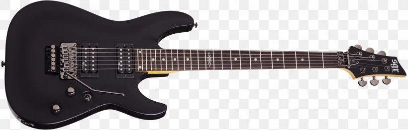 Seven-string Guitar Schecter Omen 6 Schecter Guitar Research Omen-7 Electric Guitar, PNG, 2000x640px, Sevenstring Guitar, Acoustic Electric Guitar, Electric Guitar, Electronic Musical Instrument, Floyd Rose Download Free