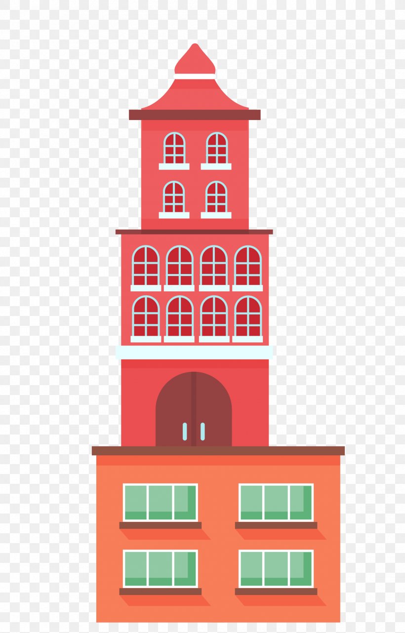 Architecture Vector Graphics Design Image, PNG, 1800x2816px, Architecture, Building, Cartoon, Clock Tower, Designer Download Free