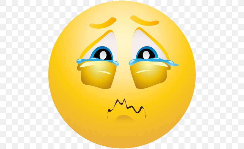 Smiley Face With Tears Of Joy Emoji Crying Clip Art, PNG, 500x500px, Smiley, Crying, Emoji, Emoticon, Face Download Free