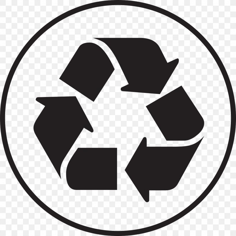 Paper Recycling Recycling Symbol Plastic Recycling, PNG, 1280x1280px, Paper, Area, Black, Black And White, Decal Download Free