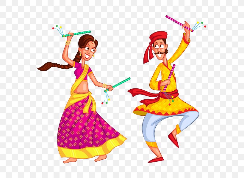 Dandiya Raas Garba Dance, PNG, 590x600px, Watercolor, Cartoon, Flower, Frame, Heart Download Free