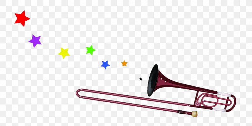 Trombone Stock Illustration Stock Photography Illustration, PNG, 1000x500px, Watercolor, Cartoon, Flower, Frame, Heart Download Free