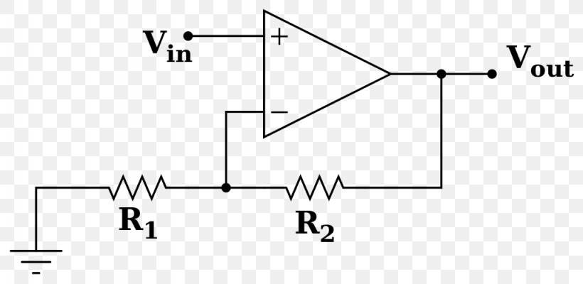 Operational Amplifier Electronic Circuit Inverter Differential Amplifier, PNG, 1024x500px, Operational Amplifier, Amplificador, Amplifier, Area, Black And White Download Free