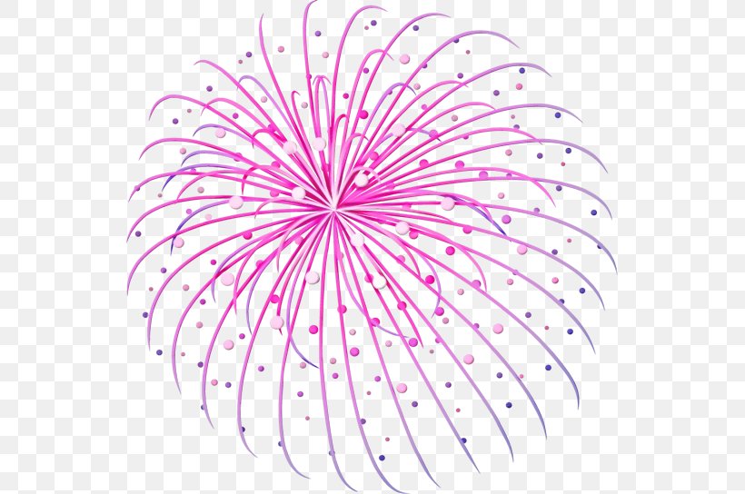 New Year Fireworks, PNG, 541x544px, Fireworks, Firecracker, Flower, Magenta, New Year Download Free