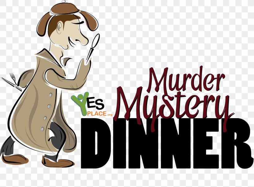 Mystery Dinner Logo Illustration Carnivores Human Behavior, PNG, 1302x959px, Mystery Dinner, Art, Behavior, Brand, Carnivoran Download Free