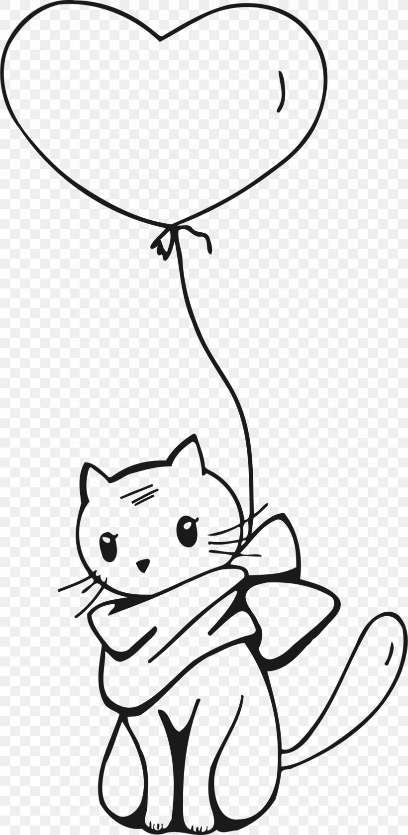 Cat Drawing Line Art Clip Art, PNG, 1172x2400px, Watercolor, Cartoon, Flower, Frame, Heart Download Free
