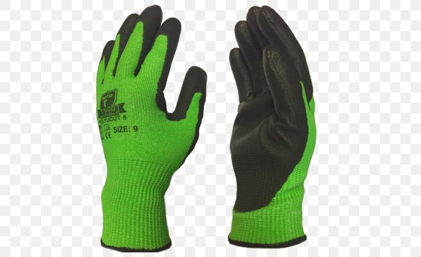 Cut-resistant Gloves Latex Green Polyurethane, PNG, 500x500px, Glove, Bicycle Glove, Coat, Coating, Cutresistant Gloves Download Free