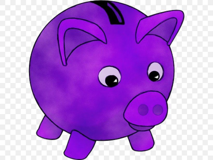 Pig Cartoon, PNG, 600x617px, Watercolor, Animation, Art, Bank, Cartoon Download Free